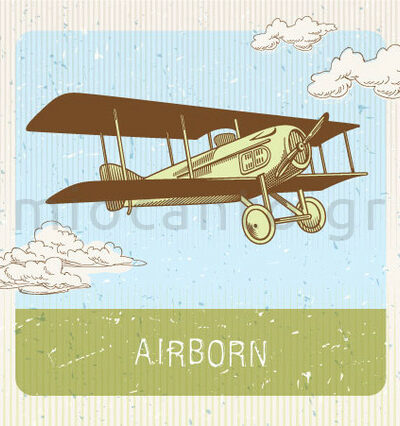 VB108_A – Vintage αεροπλάνο