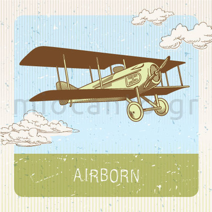 VB108_A – Vintage αεροπλάνο